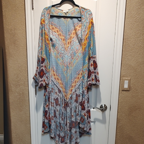 Chic Boho UMGEE Colorful Long Sleeve Lightweight Cardigan Overtop - Picture 3 of 7